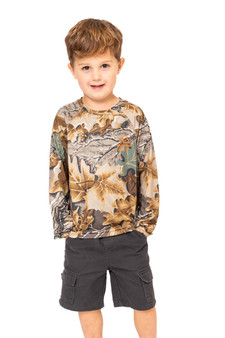 Realtree Toddler Kids Crew Long Sleeve Poly Shirt | Advantage Classic FRONT